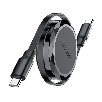 Cable de Datos y Carga USB-C - USB-C Acefast C13-03, 60W, 0.8m, Negro