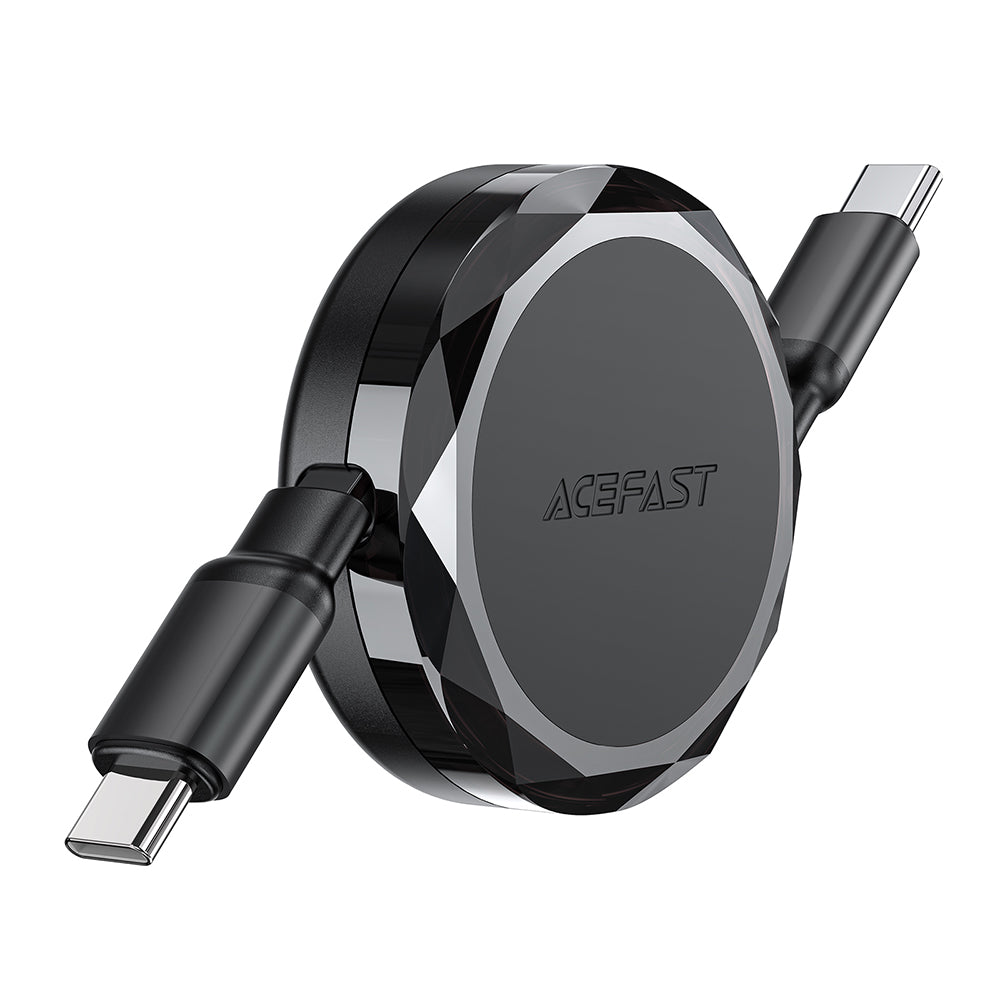 Cable de Datos y Carga USB-C - USB-C Acefast C13-03, 60W, 0.8m, Negro