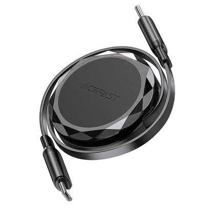 Cable de Datos y Carga USB-C - USB-C Acefast C13-03, 60W, 0.8m, Negro