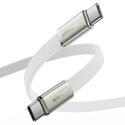 Cable de Datos y Carga USB-C - USB-C Acefast C24-03, 60W, 1.2m, Blanco