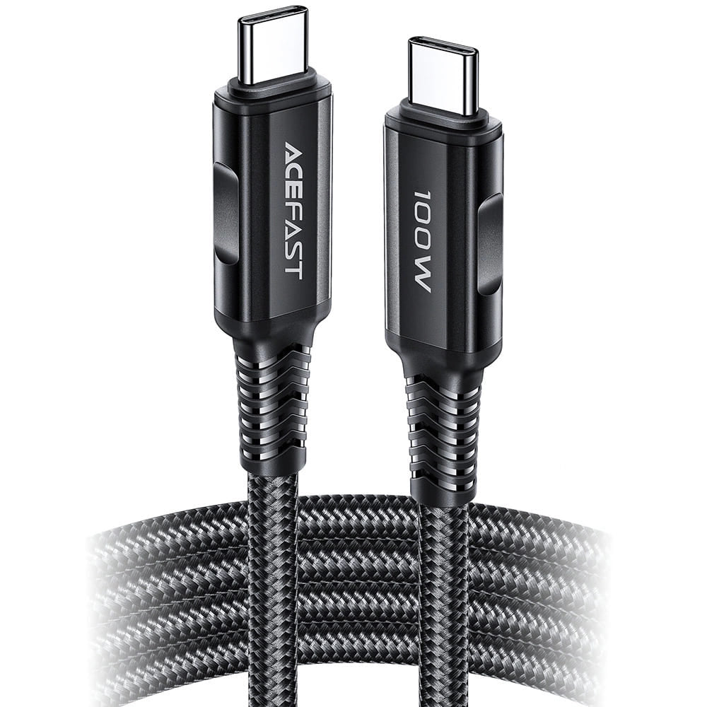 Cable de Datos y Carga USB-C - USB-C Acefast C4-03, 100W, 2m, Negro