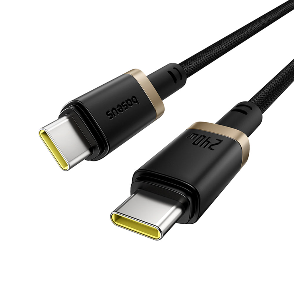 Cable de Datos y Carga USB-C - USB-C Baseus Dura, 240W, 1m, Dorado Negro P10377803U03-00