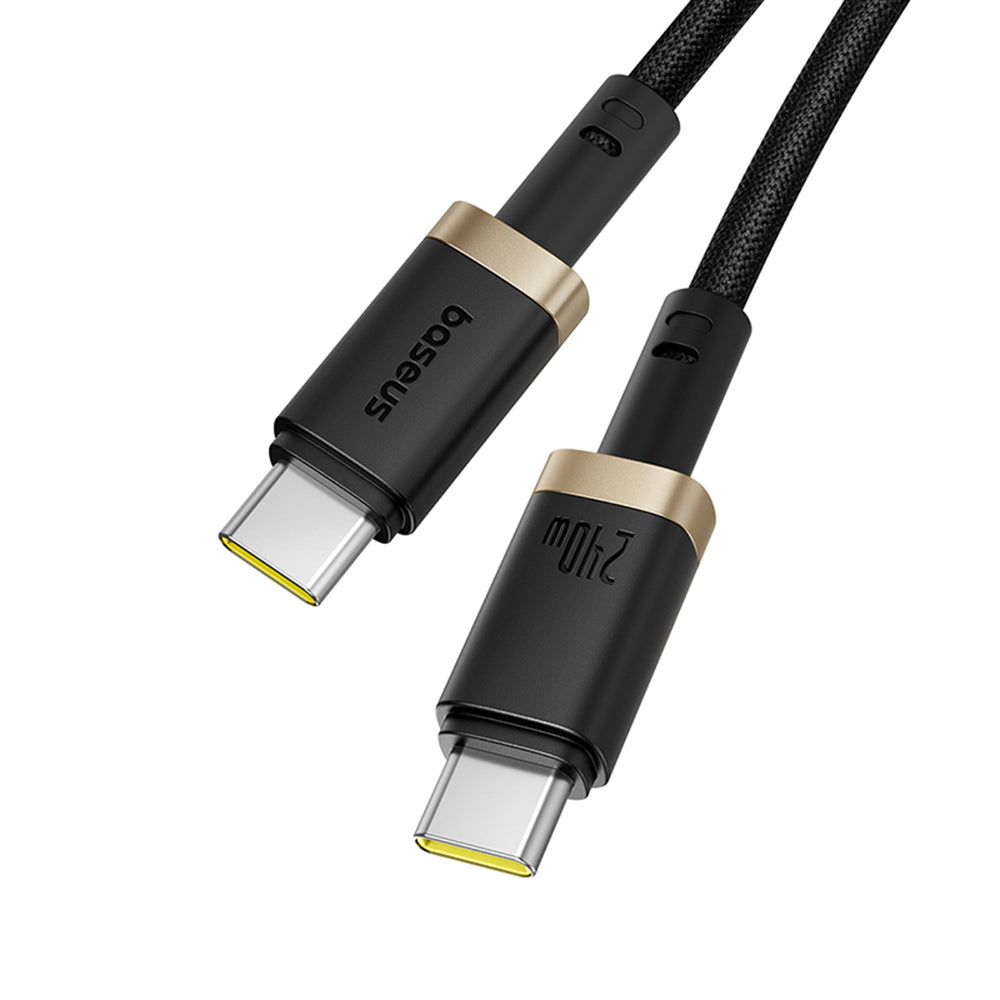 Cable de Datos y Carga USB-C - USB-C Baseus Dura, 240W, 1m, Dorado Negro P10377803U03-00