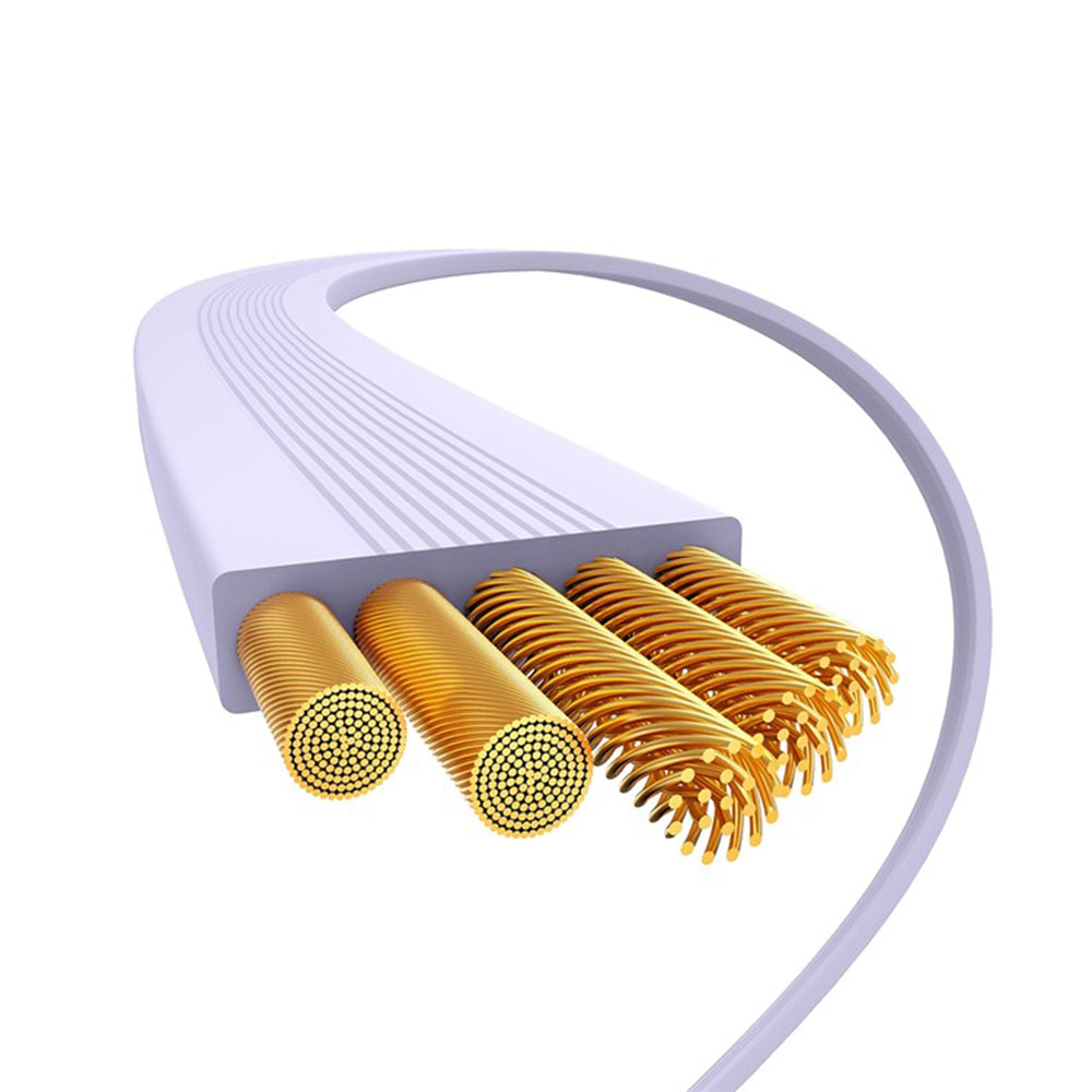 Cable de Datos y Carga USB-C - USB-C Baseus Free2Draw Mini Retráctil, 100W, 1m, Morado P10364500511-00