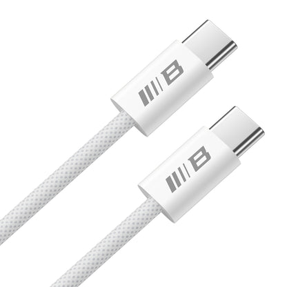 Cable de Datos y Carga USB-C - USB-C Blueo, 100W, 1.2m, Blanco
