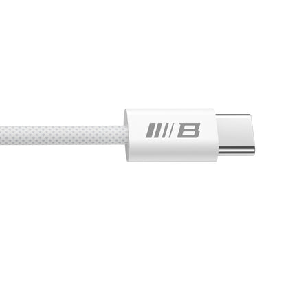 Cable de Datos y Carga USB-C - USB-C Blueo, 100W, 1.2m, Blanco