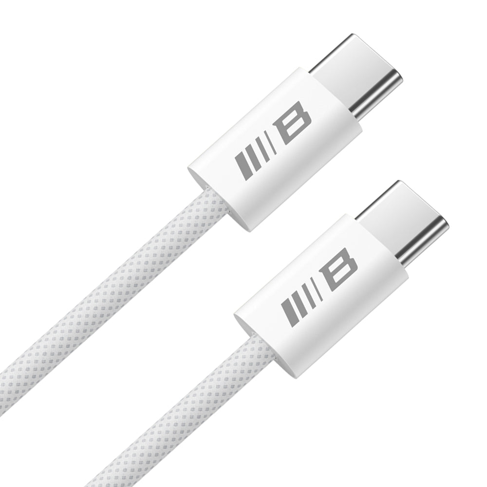 Cable de Datos y Carga USB-C - USB-C Blueo, 100W, 2m, Blanco