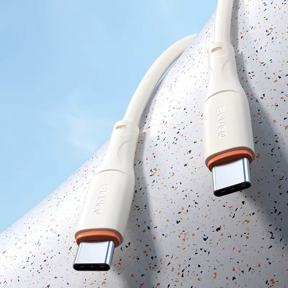 Cable de Datos y Carga USB-C - USB-C Blueo Ape Legend, 100W, 1.5m, Naranja