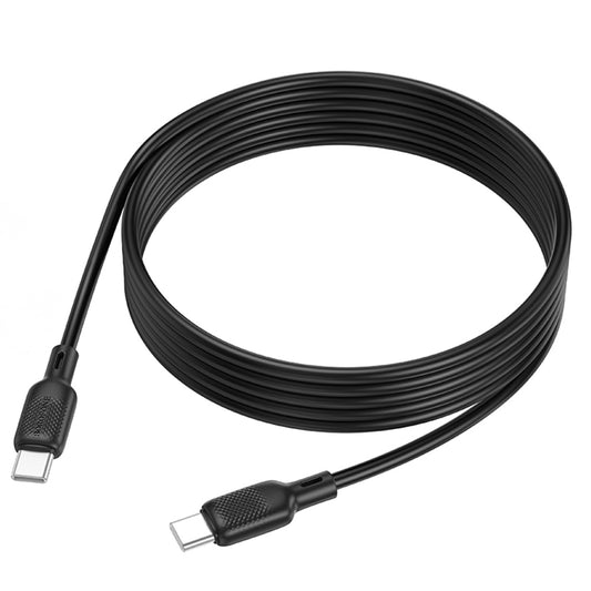 Cable de Datos y Carga USB-C - USB-C Borofone BX113 Lenny, 60W, 2m, Negro