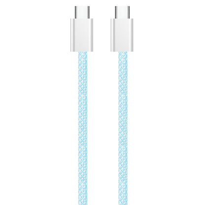 Cable de Datos y Carga USB-C - USB-C ColorWay CW-CBPDCC061, 60W, 1m, Azul