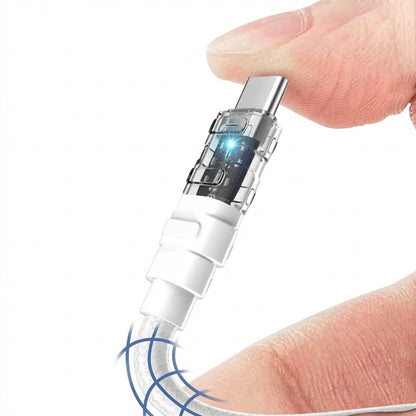 Cable de Datos y Carga USB-C - USB-C Lito LD05, 60W, 1m, Blanco