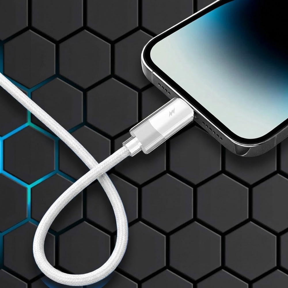 Cable de Datos y Carga USB-C - USB-C Lito LD07, 60W, 1m, Blanco