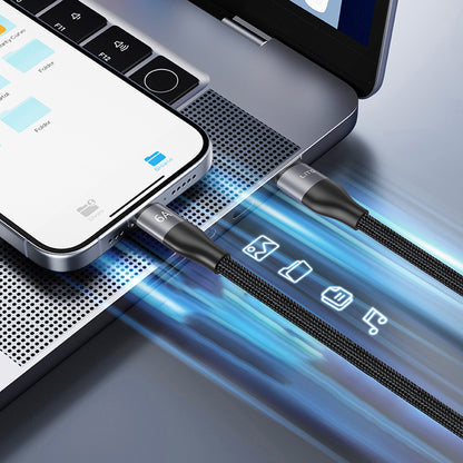 Cable de Datos y Carga USB-C - USB-C Lito LD23CC, 100W, 1m, Gris