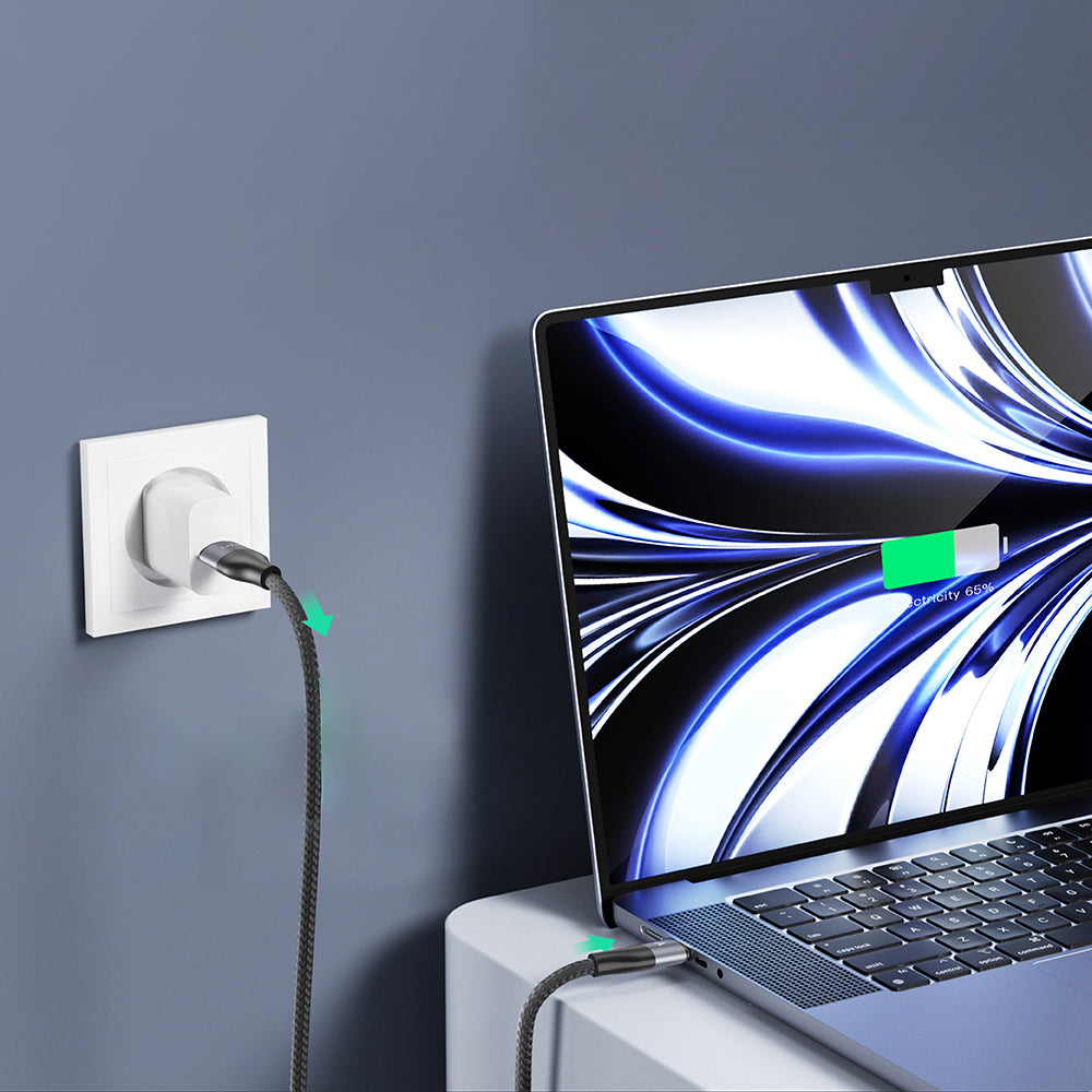 Cable de Datos y Carga USB-C - USB-C Lito LD23CC, 100W, 1m, Gris