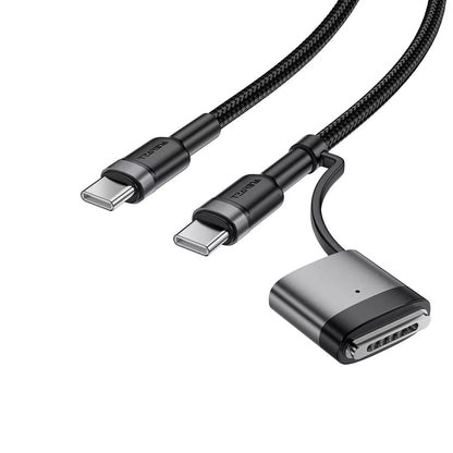 Cable de Carga Acefast, USB-C - USB-C / MagSafe 3, 240W, 1.2m, Negro