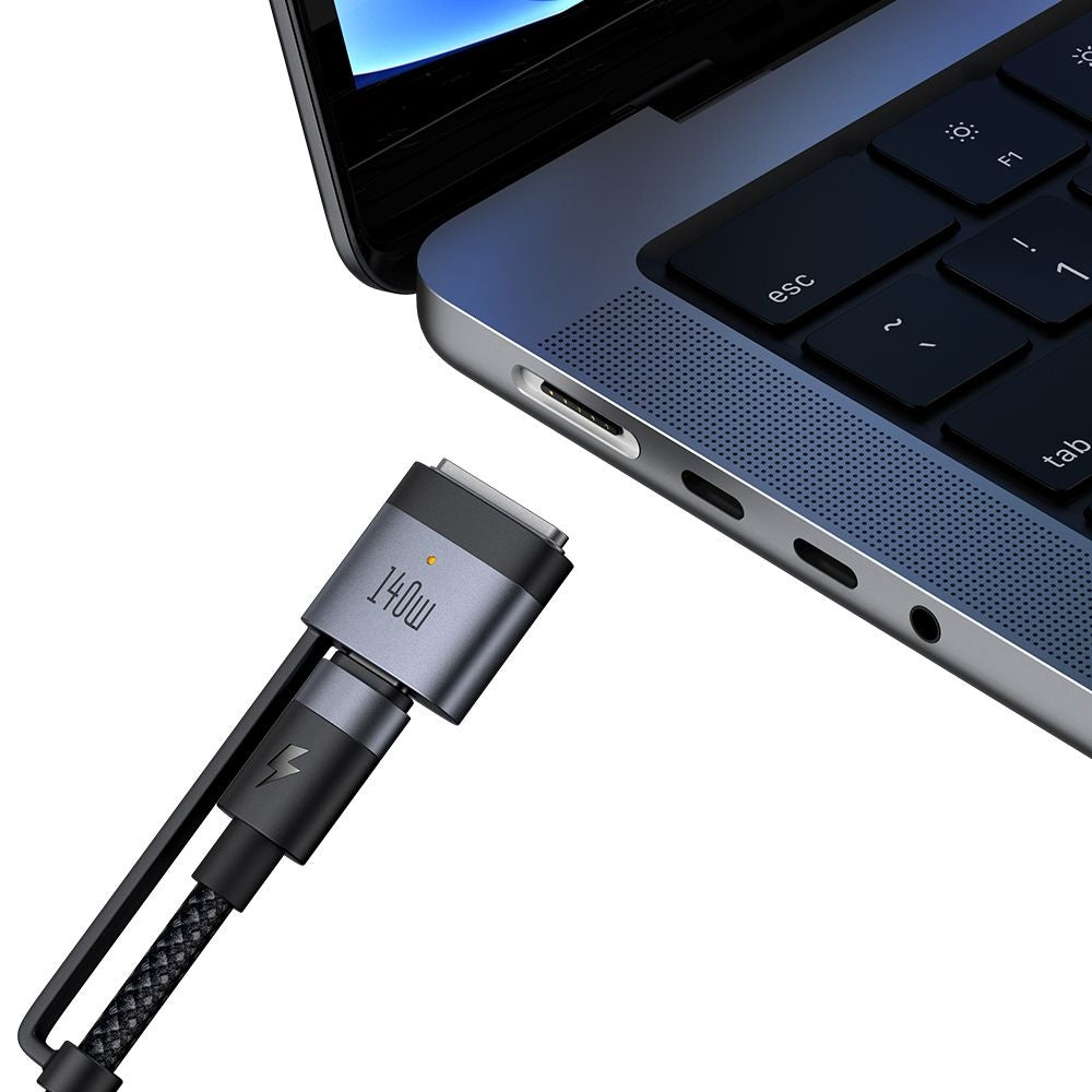 Cable de Carga McDodo CA-0140, USB-C - USB-C / MagSafe 3, 240W, 2m, Negro
