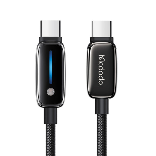 Cable de Datos y Carga USB-C - USB-C McDodo CA-0100, 100W, 1.2m, Negro