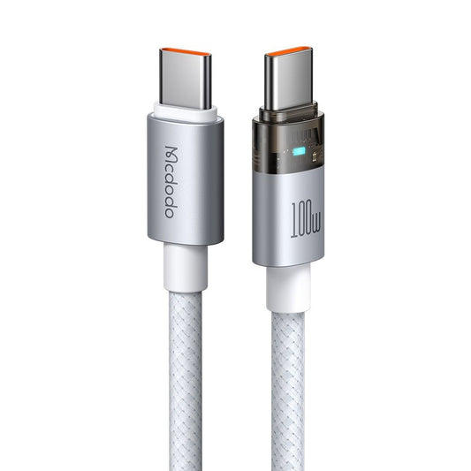 Cable de Datos y Carga USB-C - USB-C McDodo CA-5582, 100W, 1.2m, Blanco