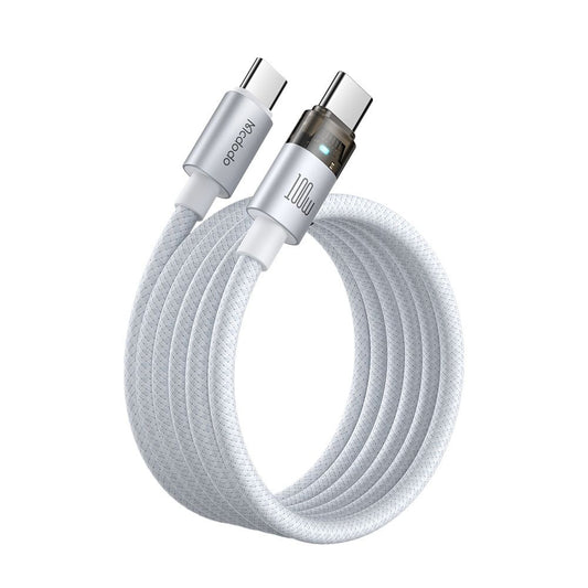 Cable de Datos y Carga USB-C - USB-C McDodo CA-5582, 100W, 1.2m, Blanco