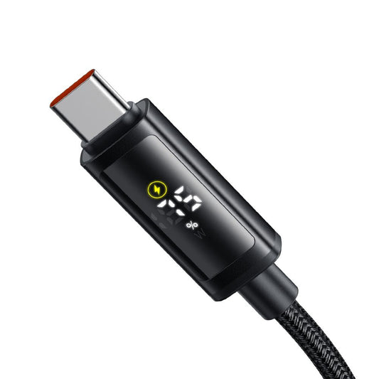 Cable de Datos y Carga USB-C - USB-C McDodo CA-8000 Display, 100W, 1.2m, Negro