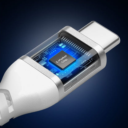 Cable de Datos y Carga USB-C - USB-C Spigen EB10010CCA, 100W, 1m, Blanco ACA11102