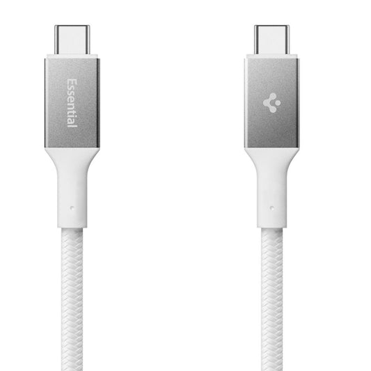 Cable de Datos y Carga USB-C - USB-C Spigen EB10015CC, 100W, 1.5m, Blanco ACA10420