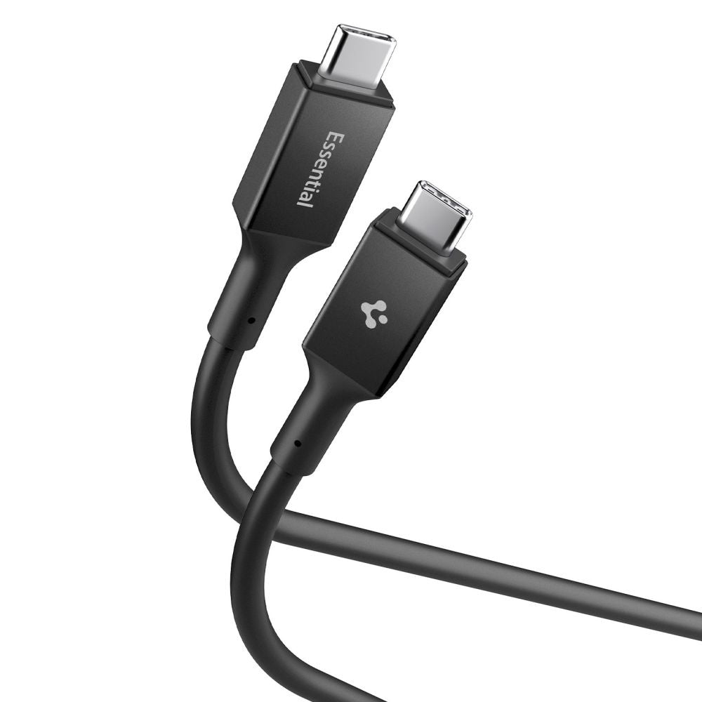 Cable de Datos y Carga USB-C - USB-C Spigen EB10020CC, 100W, 2m, Negro ACA09460
