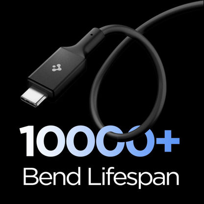 Cable de Datos y Carga USB-C - USB-C Spigen EB10020CC, 100W, 2m, Negro ACA09460