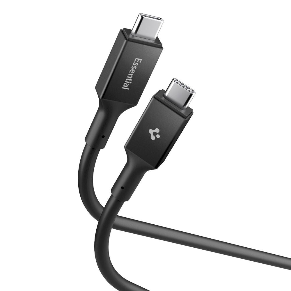 Cable de Datos y Carga USB-C - USB-C Spigen EB24012CC, 240W, 1.2m, Negro ACA09461