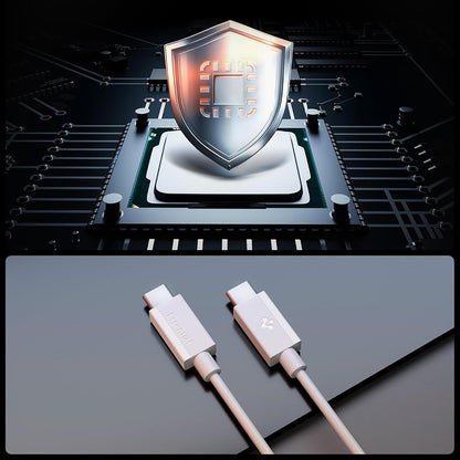 USB-C Data and Charging Cable - USB-C Spigen EB6015CC, 60W, 1.5m, White ACA10416