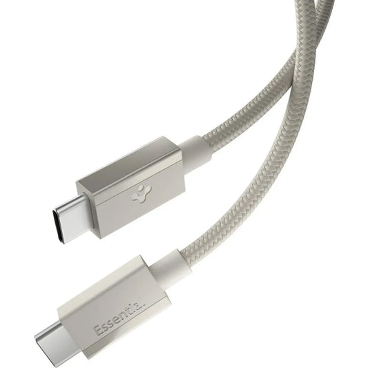 Cable de Datos y Carga USB-C - USB-C Spigen EB6015CC, 60W, 1.5m, Gris Titan ACA10419