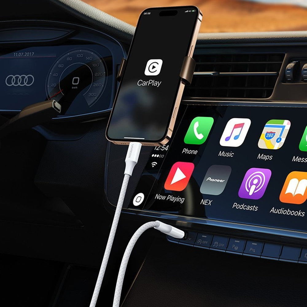 Cable de Datos y Carga USB-C - USB-C UGREEN L501, 60W, 1m, Blanco