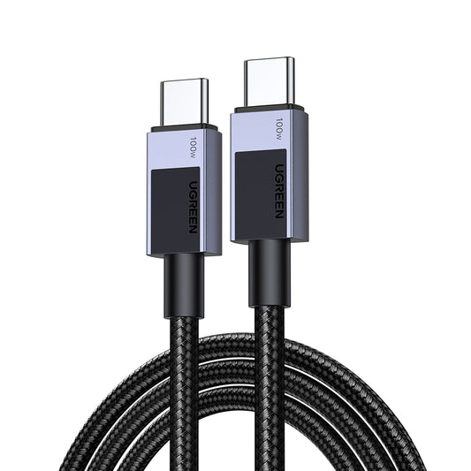 Cable de Datos y Carga USB-C - USB-C UGREEN L512, 100W, 1m, Gris