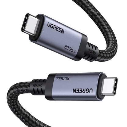 Cable de Datos y Carga USB-C - USB-C UGREEN L706 (65383), 240W, 1m, Negro