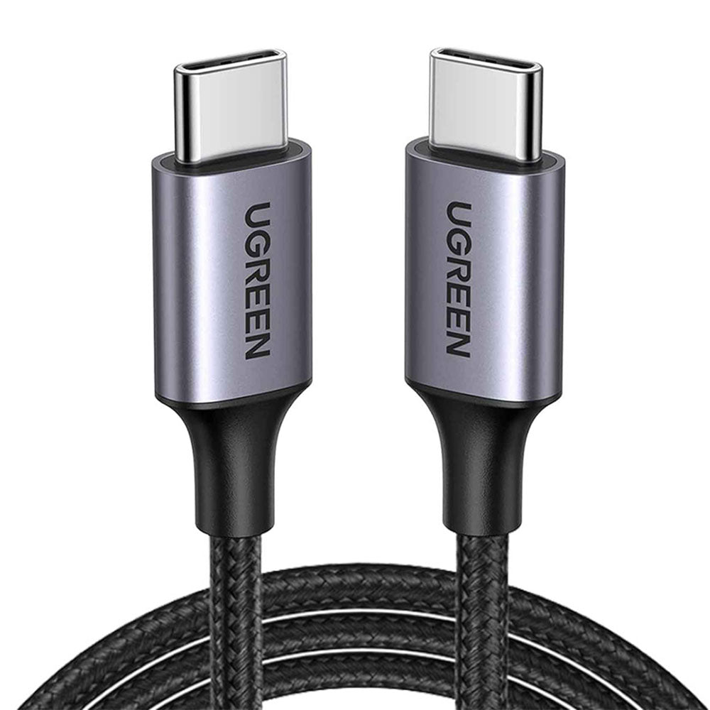 Cable de datos y carga USB-C a USB-C UGREEN US261 (50152), 60 W, 2 m, gris