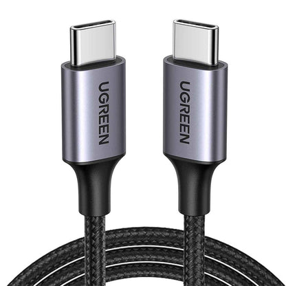 Cable de datos y carga USB-C a USB-C UGREEN US261 (50152), 60 W, 2 m, gris