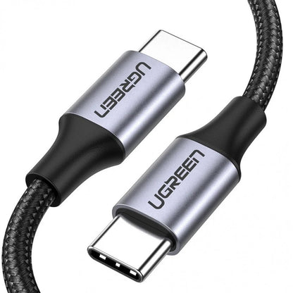 Cable de datos y carga USB-C a USB-C UGREEN US261 (50152), 60 W, 2 m, gris