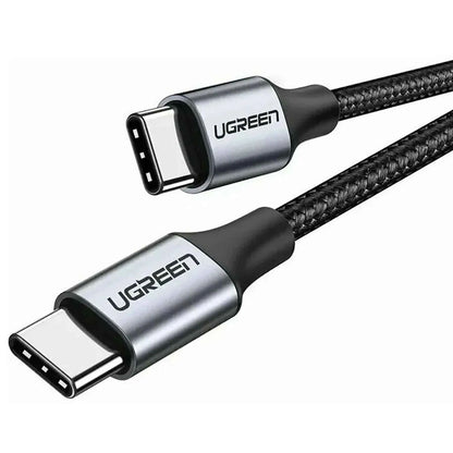Cable de datos y carga USB-C a USB-C UGREEN US261 (50152), 60 W, 2 m, gris