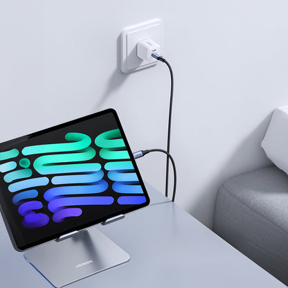 Cable de Datos y Carga USB-C - USB-C UGREEN US535, 240W, 1m, Gris