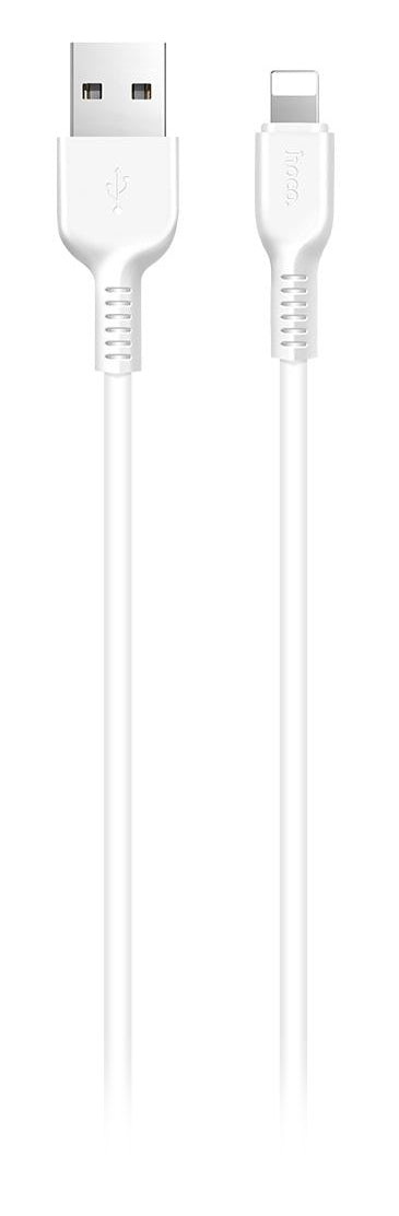 Cable de Datos y Carga USB-A - Lightning HOCO Flash X20, 18W, 1m, Blanco