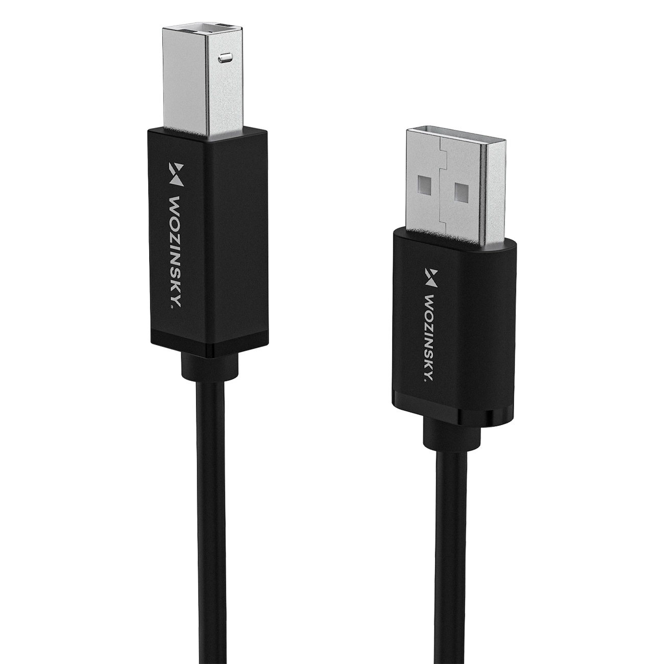 Cable de impresora WZK WKDDY3S, USB-A - USB-B, 2m, Negro
