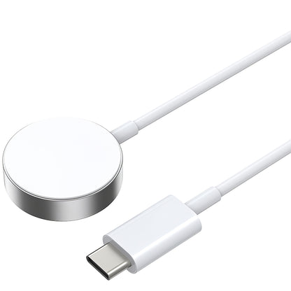 Cargador inalámbrico BWOO WL-18 para Apple Watch Series, USB-C, Blanco