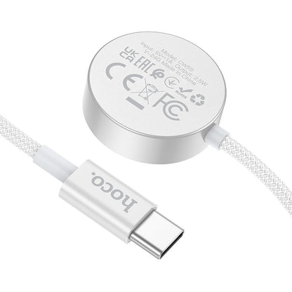 Cable de Carga HOCO CW59 para Apple Watch / Samsung Galaxy Watch Series, Blanco