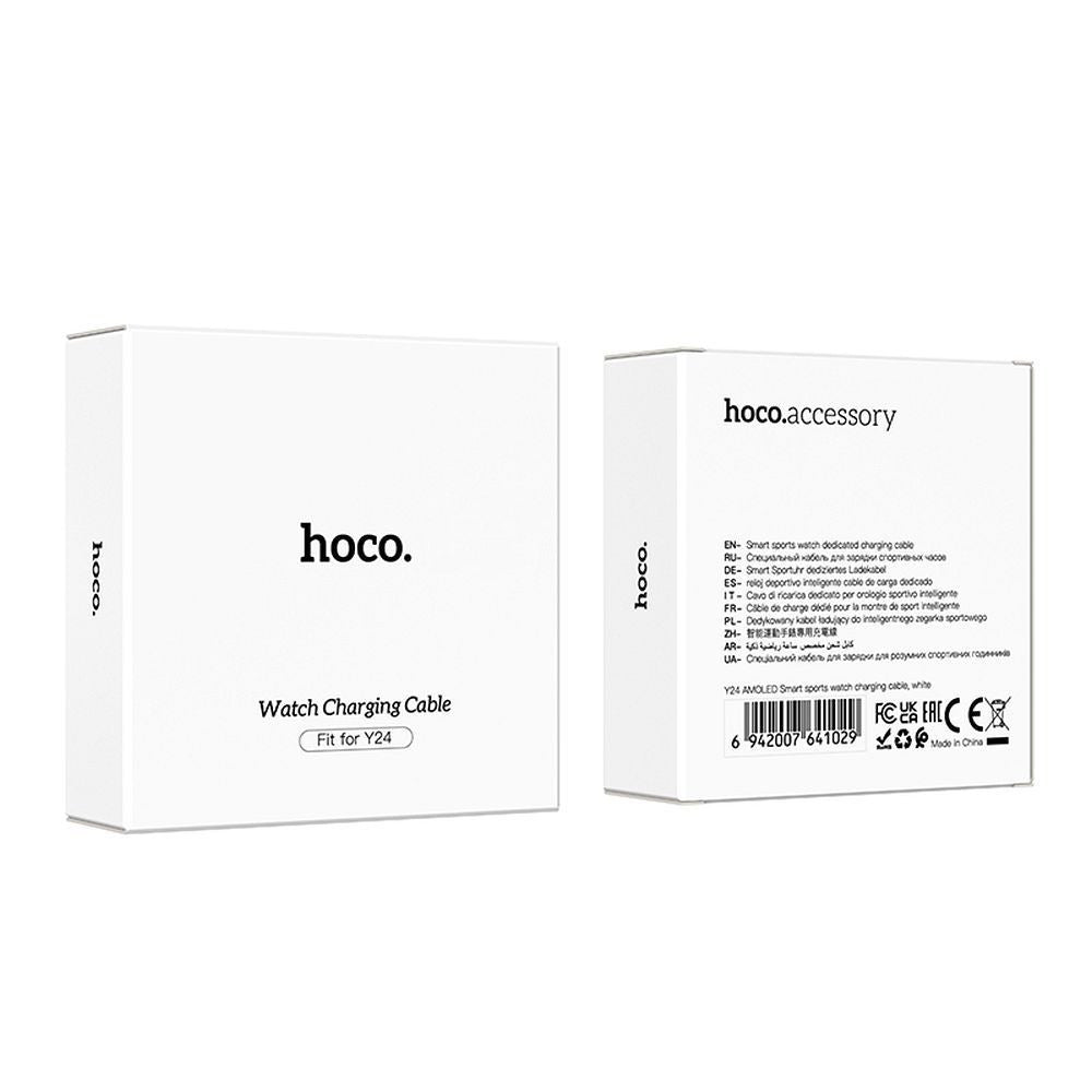 Cable de Carga para Smartwatch HOCO Y24, USB-A, Blanco