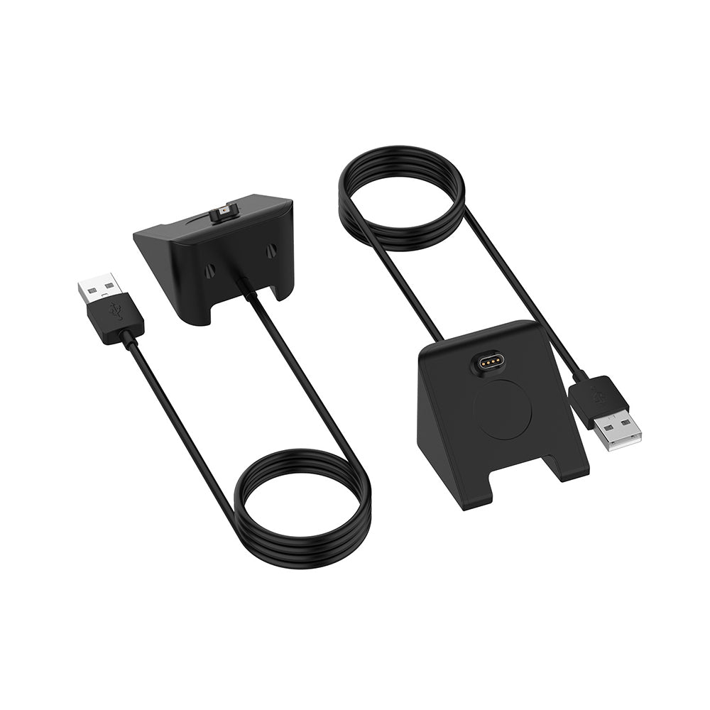 Cable de Carga Techsuit TGC3 para Garmin Fenix 5 Plus / 7X / 6X / 6 / 5, USB-A, Negro
