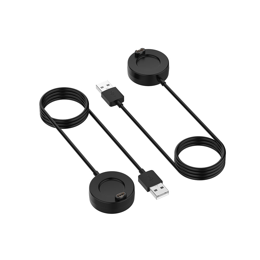 Cable de Carga Techsuit TGC4 para Garmin Fenix 5 Plus / 7X / 6X / 6 / 5, USB-A, Negro