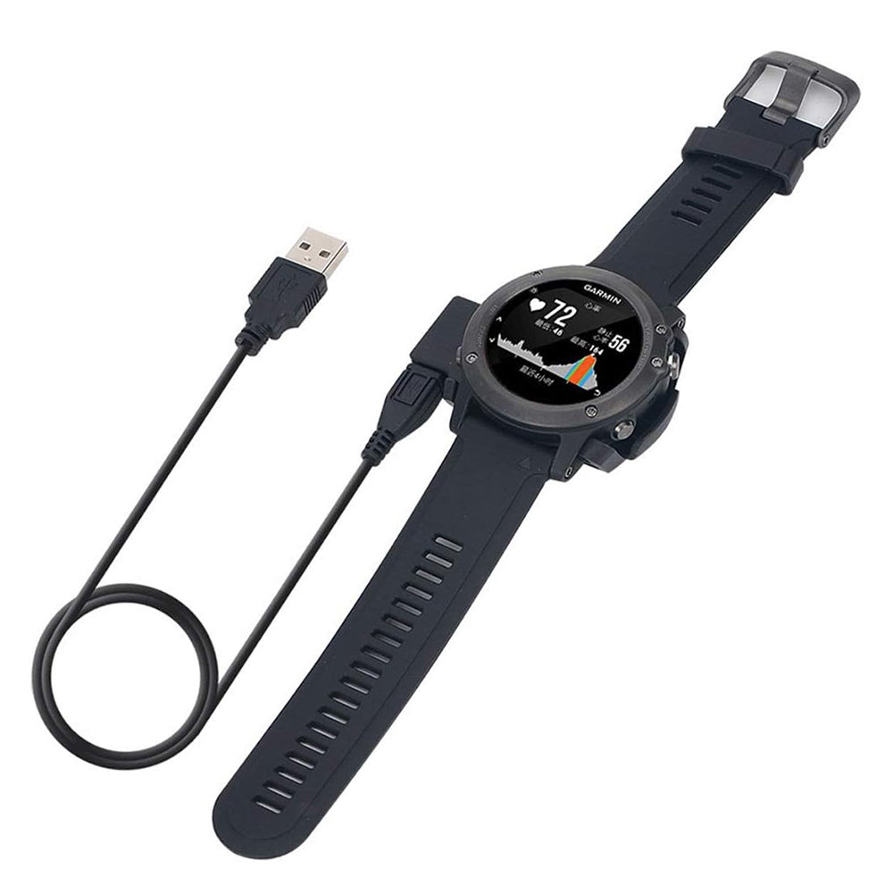 Cable de Carga Techsuit TGC5 para Garmin Fenix 3 Sapphire / 3 HR / 3, USB-A, Negro