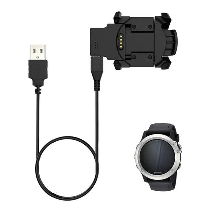 Cable de Carga Techsuit TGC5 para Garmin Fenix 3 Sapphire / 3 HR / 3, USB-A, Negro