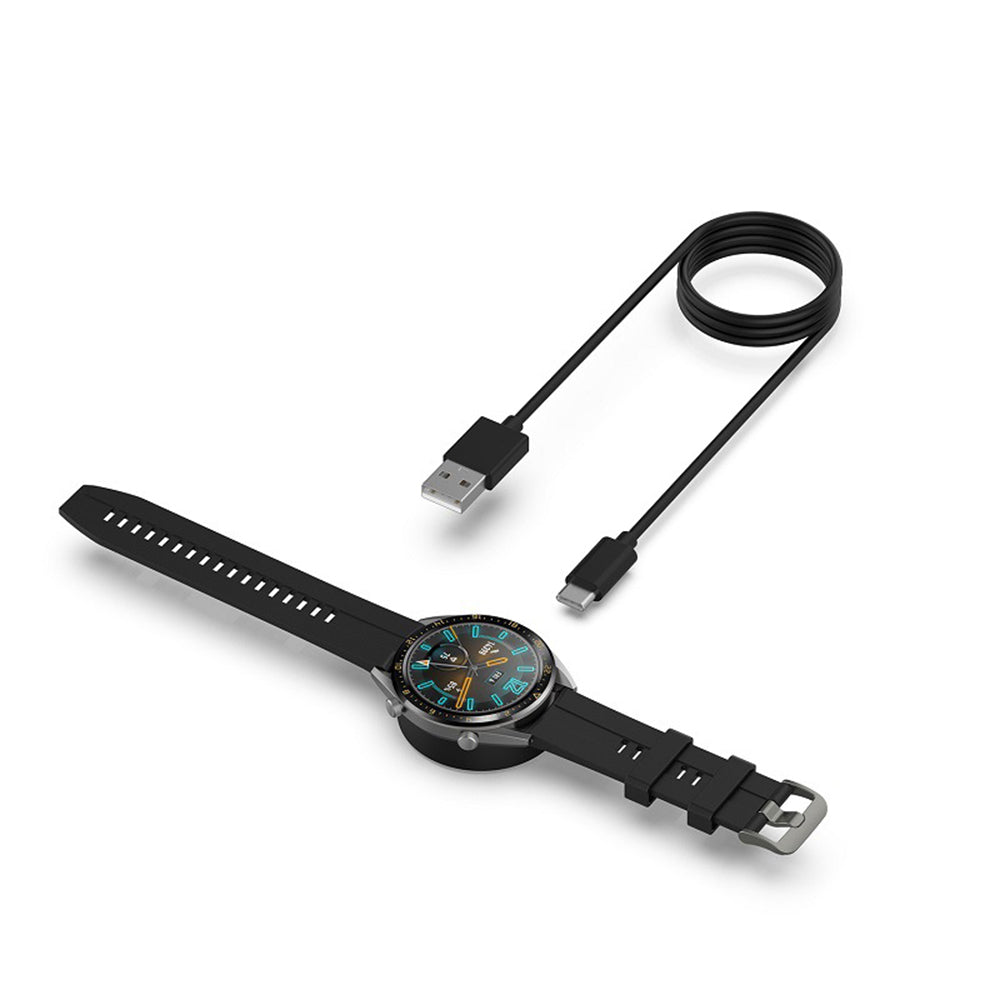 Cable de Carga Techsuit THC3 para Honor Watch / Huawei Watch Series, USB-A, Negro