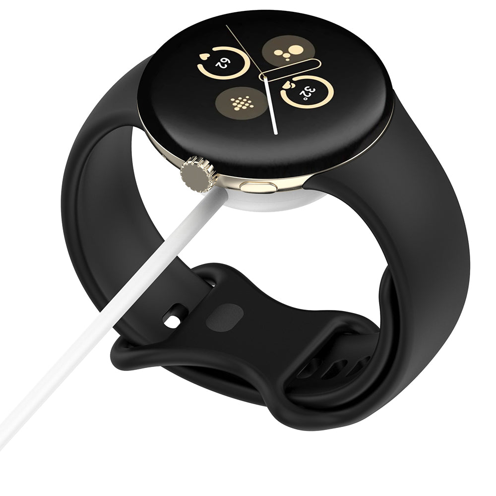 Cable de Carga Techsuit THC5 para Google Pixel Watch 3 45mm / Watch 3 41mm, USB-C, Blanco